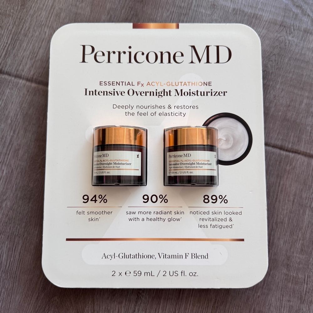 Perricone MD Intensive Overnight Moisturizer  2 Pack Vitamin F Blend 59ml Each